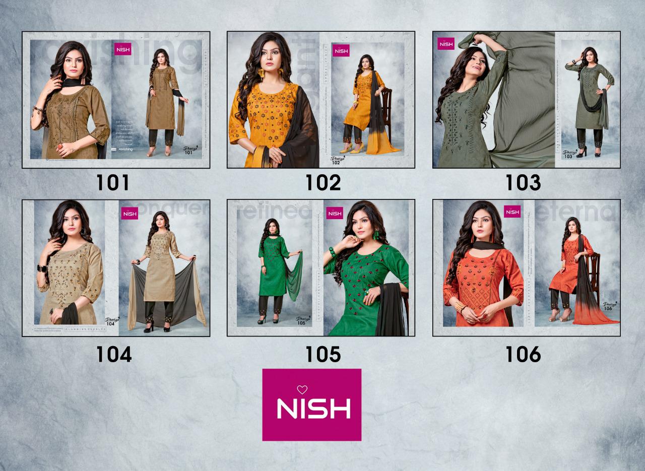 Nish Dhairya Ethnic Wear Cotton Designer Ready Made Collection
